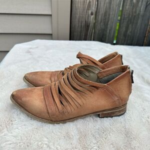 Free People Women's Ankle Booties Brown Size 7.5 Casual Fall